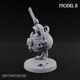 Spoon Wielding Mimic Cauldron B Miniature for Dungeons and Dragons, Pathfinder or other TTRPGs