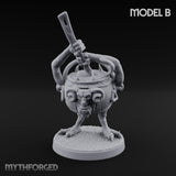 Spoon Wielding Mimic Cauldron B Miniature for Dungeons and Dragons, Pathfinder or other TTRPGs
