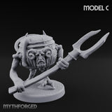 Spoon Wielding Mimic Cauldron C Miniature for Dungeons and Dragons, Pathfinder or other TTRPGs