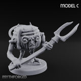 Spoon Wielding Mimic Cauldron C Miniature for Dungeons and Dragons, Pathfinder or other TTRPGs
