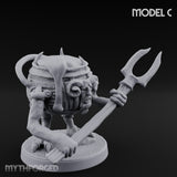 Spoon Wielding Mimic Cauldron C Miniature for Dungeons and Dragons, Pathfinder or other TTRPGs