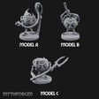 Spoon Wielding Mimic Cauldrons Miniature for Dungeons and Dragons, Pathfinder or other TTRPGs