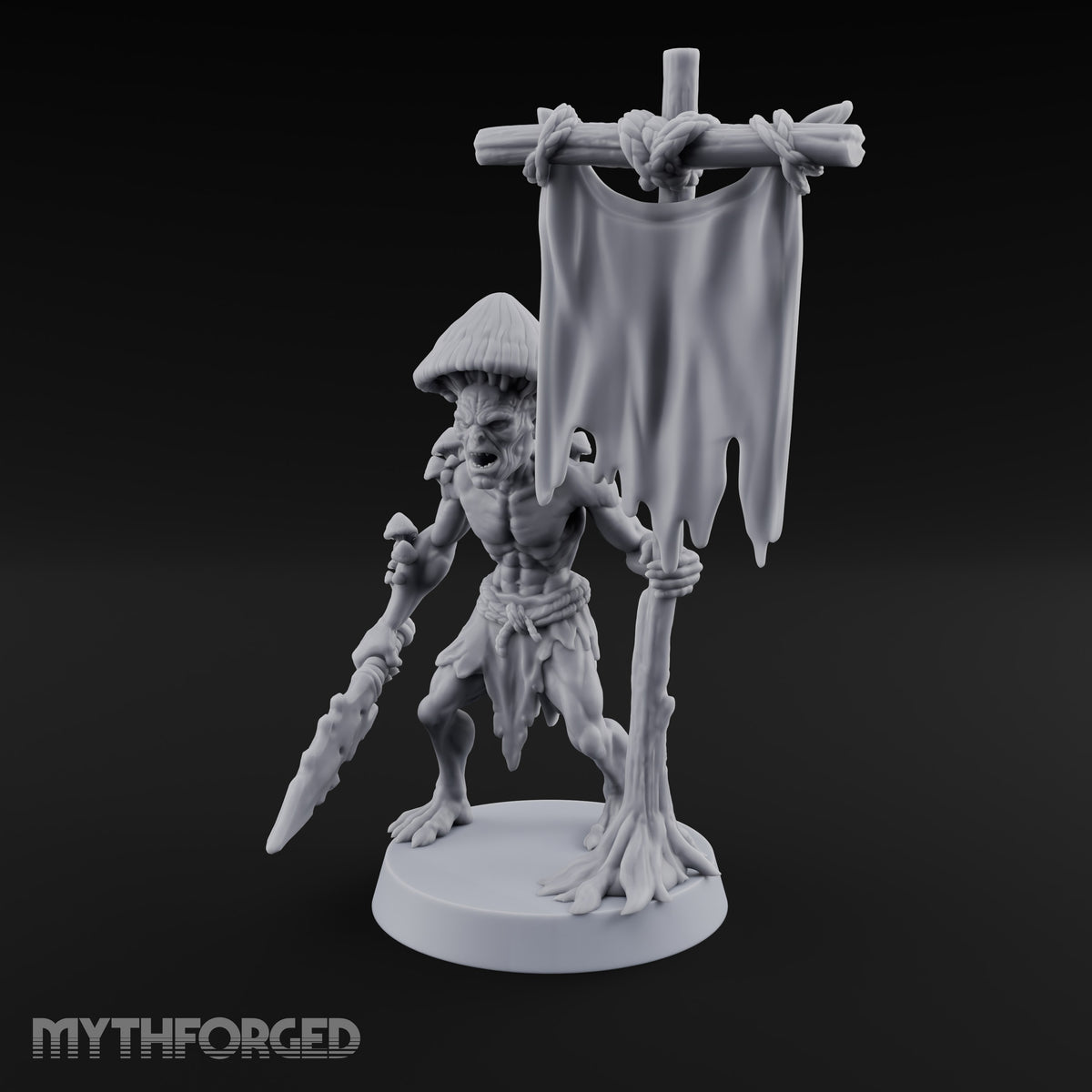 Rags Raised, Temper Frayed Myconid Standard Bearer