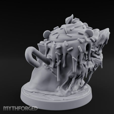 Sprinkles Dripping Mimic Cupcake Miniature for Dungeons and Dragons, Pathfinder or other TTRPGs