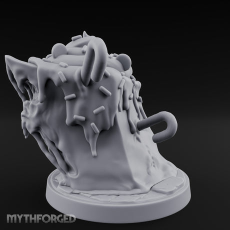 Sprinkles Dripping Mimic Cupcake Miniature for Dungeons and Dragons, Pathfinder or other TTRPGs
