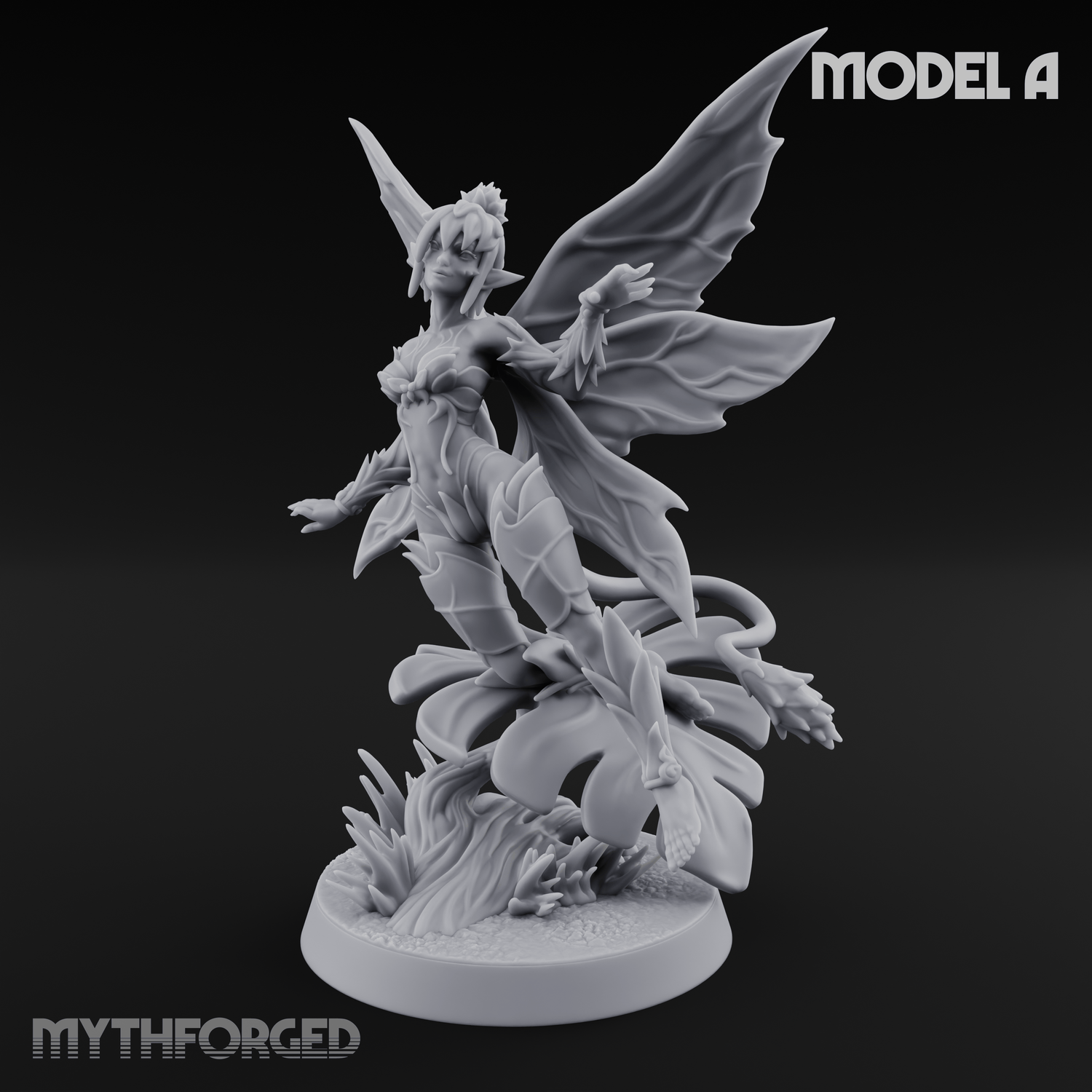 Wings Unfurling Gracefully Sprite Enchantresses Miniature for Dungeons and Dragons, Pathfinder or other TTRPGs