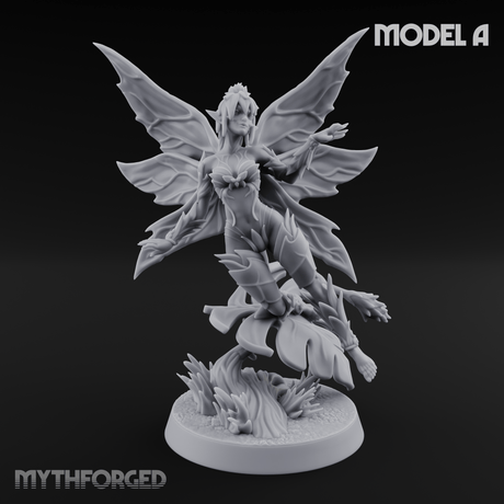 Wings Unfurling Gracefully Sprite Enchantresses Miniature for Dungeons and Dragons, Pathfinder or other TTRPGs