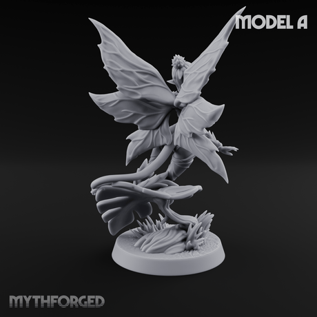 Wings Unfurling Gracefully Sprite Enchantresses A Miniature for Dungeons and Dragons, Pathfinder or other TTRPGs