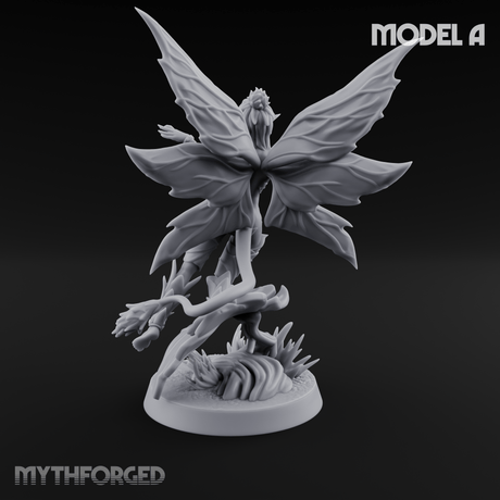 Wings Unfurling Gracefully Sprite Enchantresses A Miniature for Dungeons and Dragons, Pathfinder or other TTRPGs
