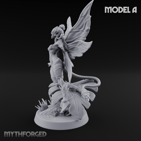 Wings Unfurling Gracefully Sprite Enchantresses A Miniature for Dungeons and Dragons, Pathfinder or other TTRPGs