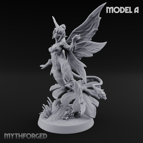 Wings Unfurling Gracefully Sprite Enchantresses A Miniature for Dungeons and Dragons, Pathfinder or other TTRPGs