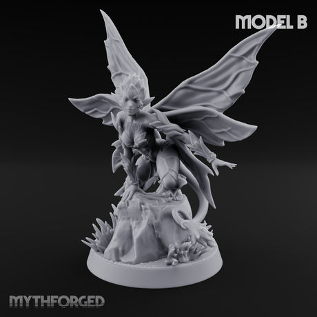 Wings Unfurling Gracefully Sprite Enchantresses Miniature for Dungeons and Dragons, Pathfinder or other TTRPGs