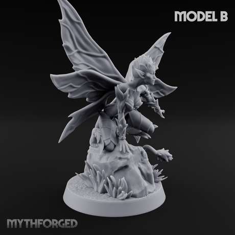 Wings Unfurling Gracefully Sprite Enchantresses B Miniature for Dungeons and Dragons, Pathfinder or other TTRPGs