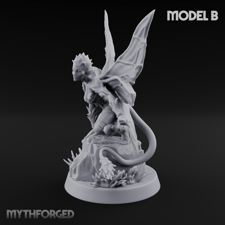 Wings Unfurling Gracefully Sprite Enchantresses B Miniature for Dungeons and Dragons, Pathfinder or other TTRPGs