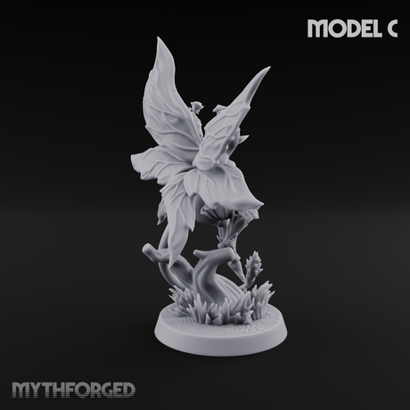 Wings Unfurling Gracefully Sprite Enchantresses C Miniature for Dungeons and Dragons, Pathfinder or other TTRPGs