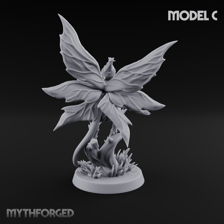 Wings Unfurling Gracefully Sprite Enchantresses C Miniature for Dungeons and Dragons, Pathfinder or other TTRPGs