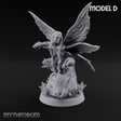Wings Unfurling Gracefully Sprite Enchantresses D Miniature for Dungeons and Dragons, Pathfinder or other TTRPGs
