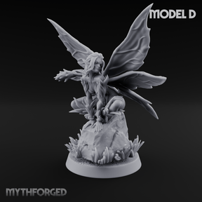 Wings Unfurling Gracefully Sprite Enchantresses D Miniature for Dungeons and Dragons, Pathfinder or other TTRPGs