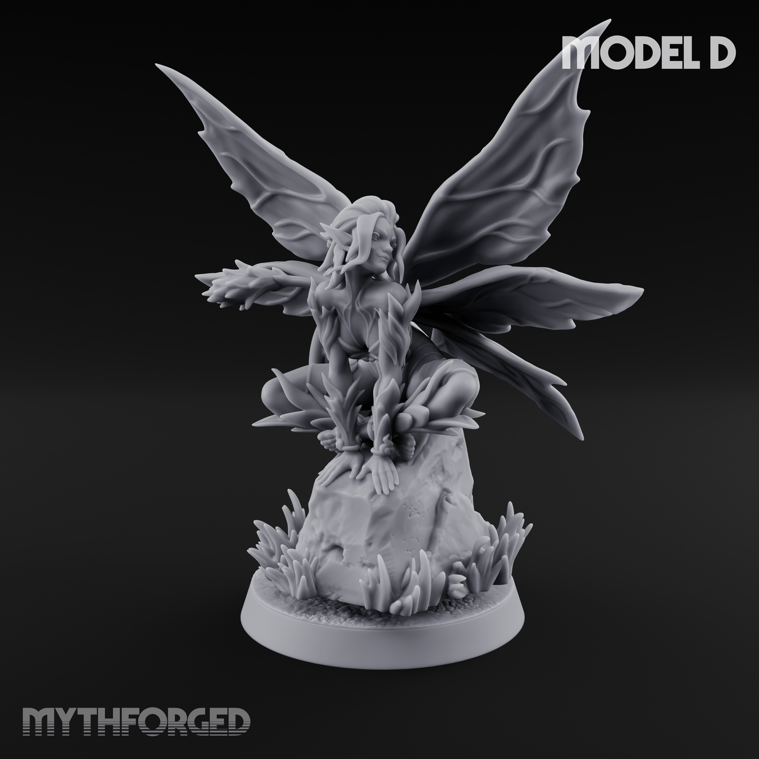 Wings Unfurling Gracefully Sprite Enchantresses Miniature for Dungeons and Dragons, Pathfinder or other TTRPGs