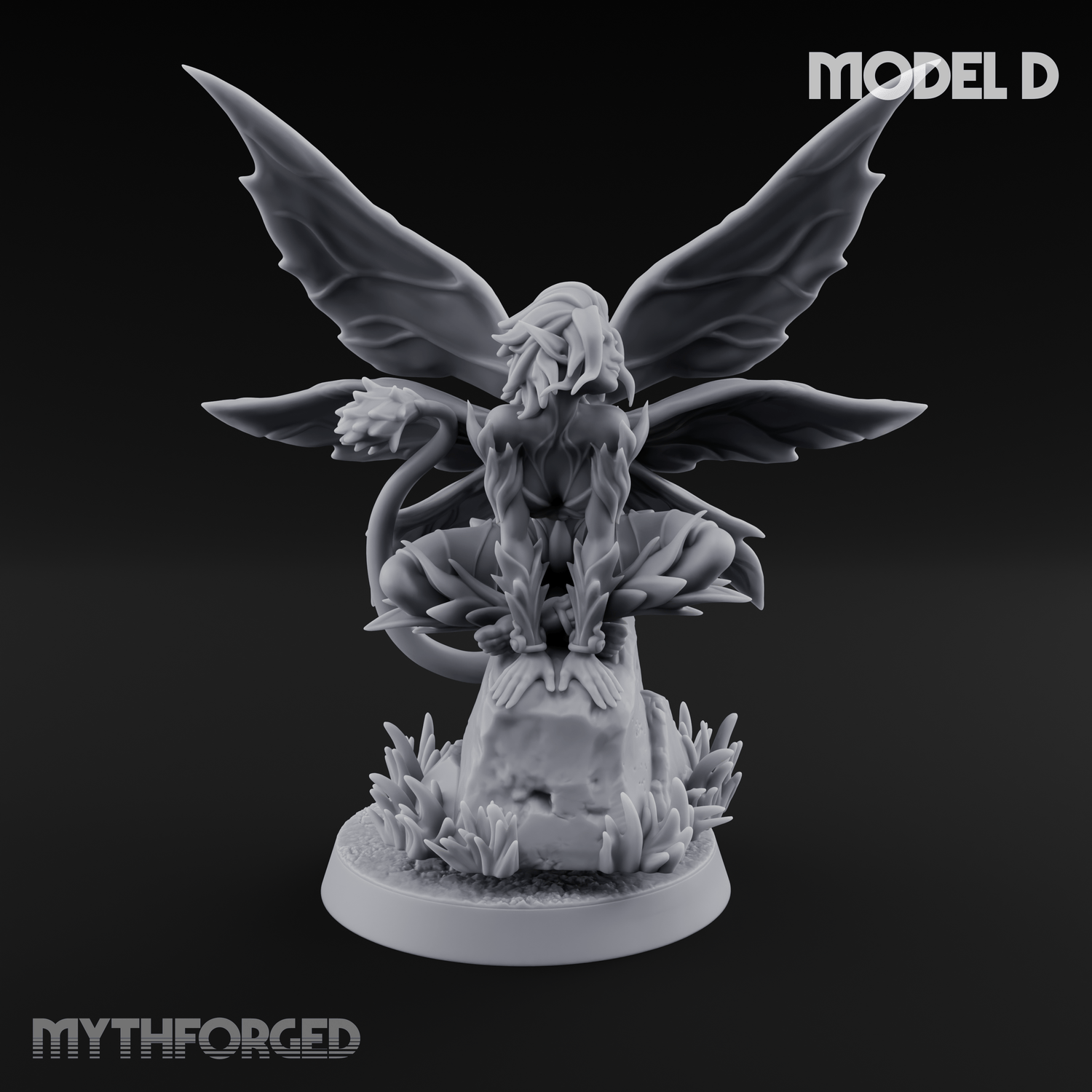Wings Unfurling Gracefully Sprite Enchantresses D Miniature for Dungeons and Dragons, Pathfinder or other TTRPGs