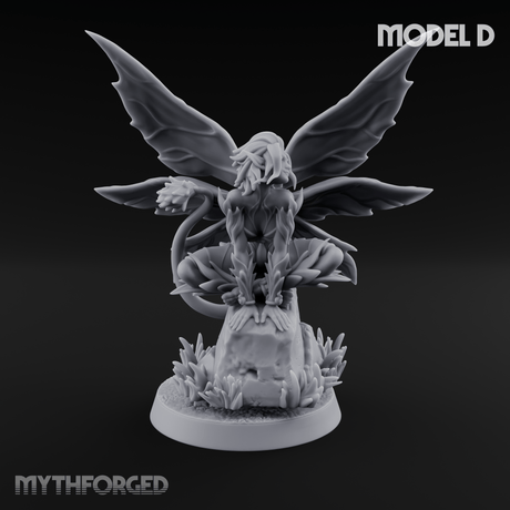 Wings Unfurling Gracefully Sprite Enchantresses D Miniature for Dungeons and Dragons, Pathfinder or other TTRPGs