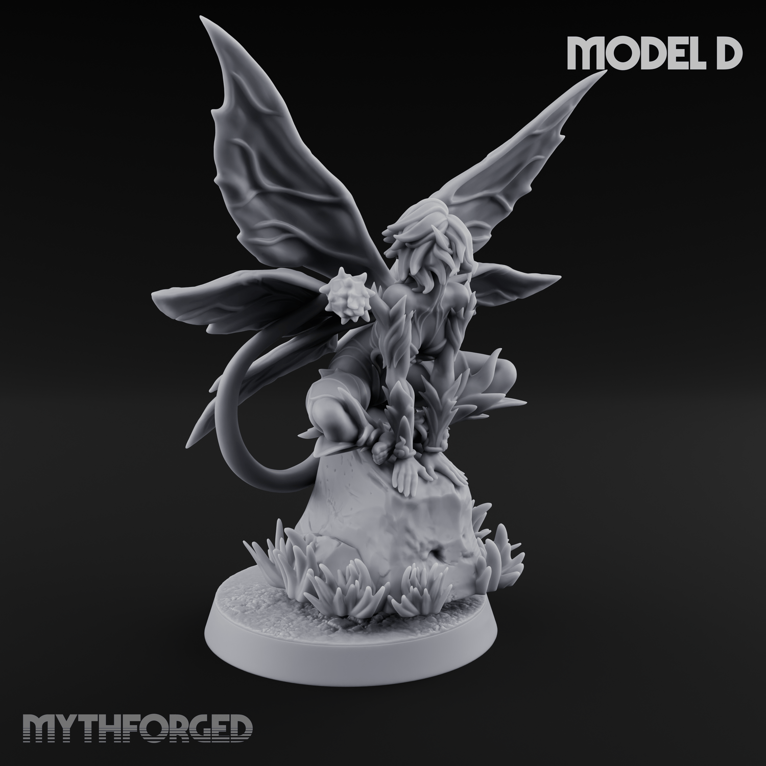 Wings Unfurling Gracefully Sprite Enchantresses D Miniature for Dungeons and Dragons, Pathfinder or other TTRPGs