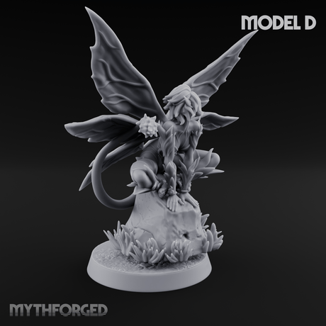 Wings Unfurling Gracefully Sprite Enchantresses D Miniature for Dungeons and Dragons, Pathfinder or other TTRPGs