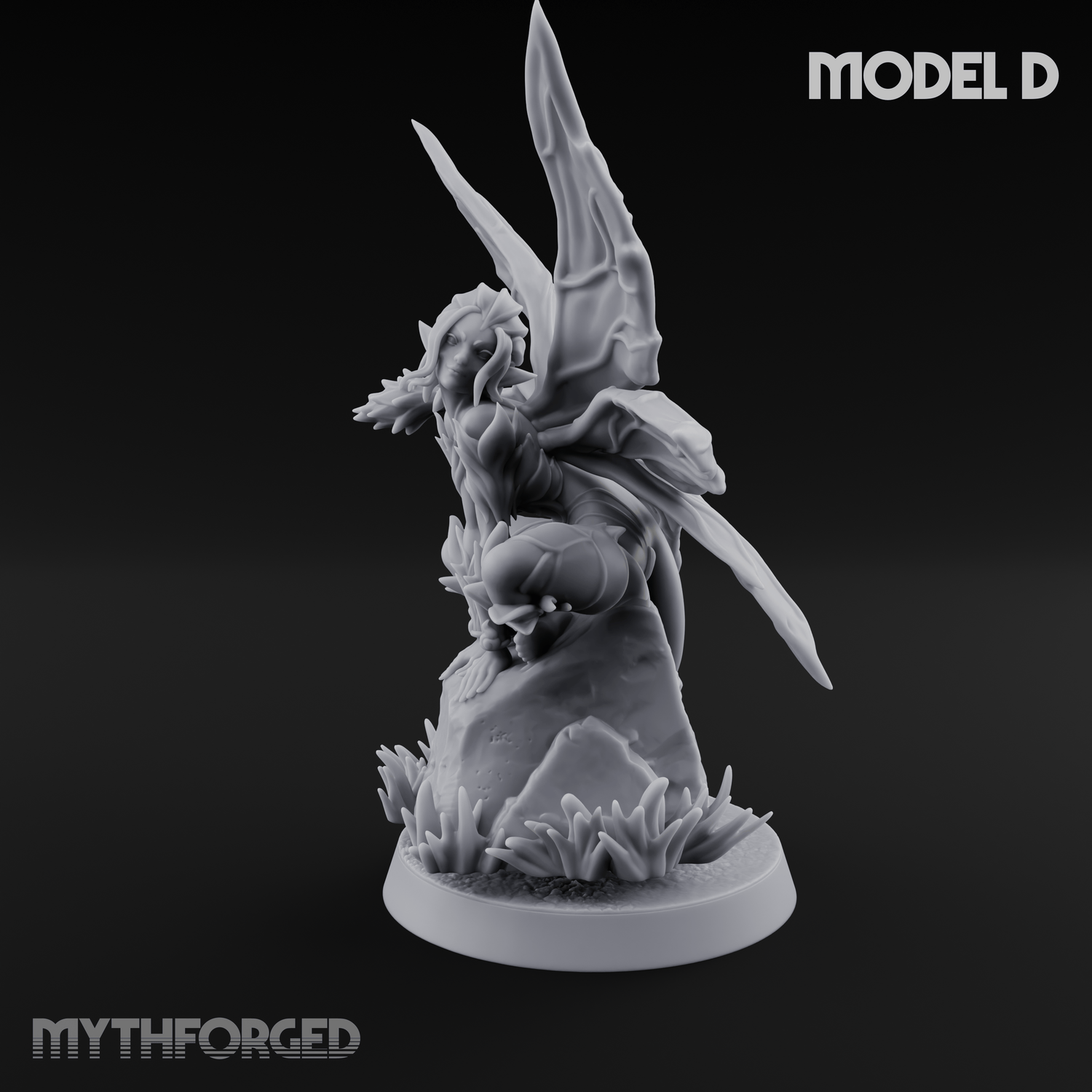 Wings Unfurling Gracefully Sprite Enchantresses D Miniature for Dungeons and Dragons, Pathfinder or other TTRPGs