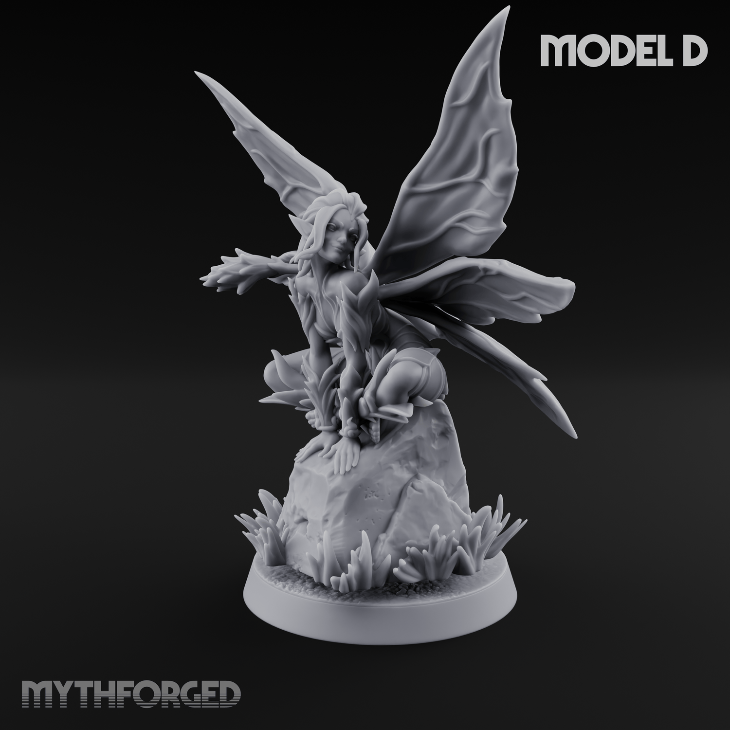 Wings Unfurling Gracefully Sprite Enchantresses D Miniature for Dungeons and Dragons, Pathfinder or other TTRPGs