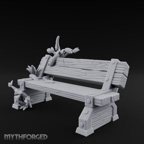 Sprout-Split Bolt-Planked Garden Park Bench