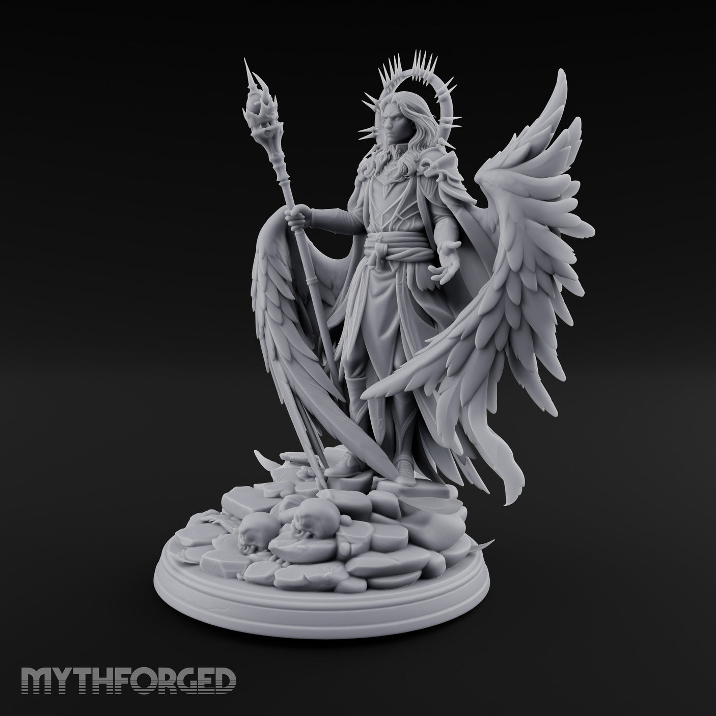 Staff Aloft Hand Outstretched Angel Sorcerer gallery 16