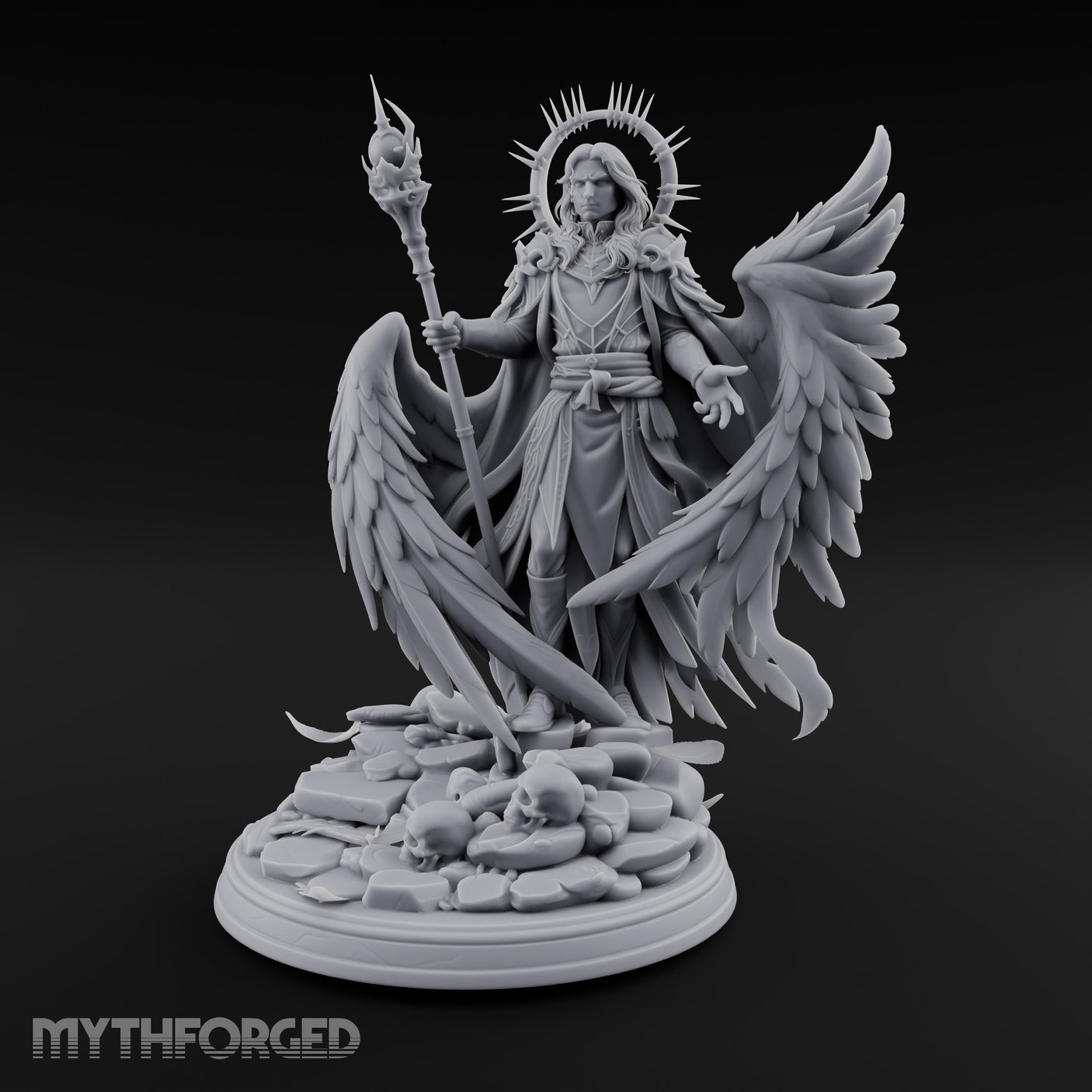Staff Aloft Hand Outstretched Angel Sorcerer gallery 18