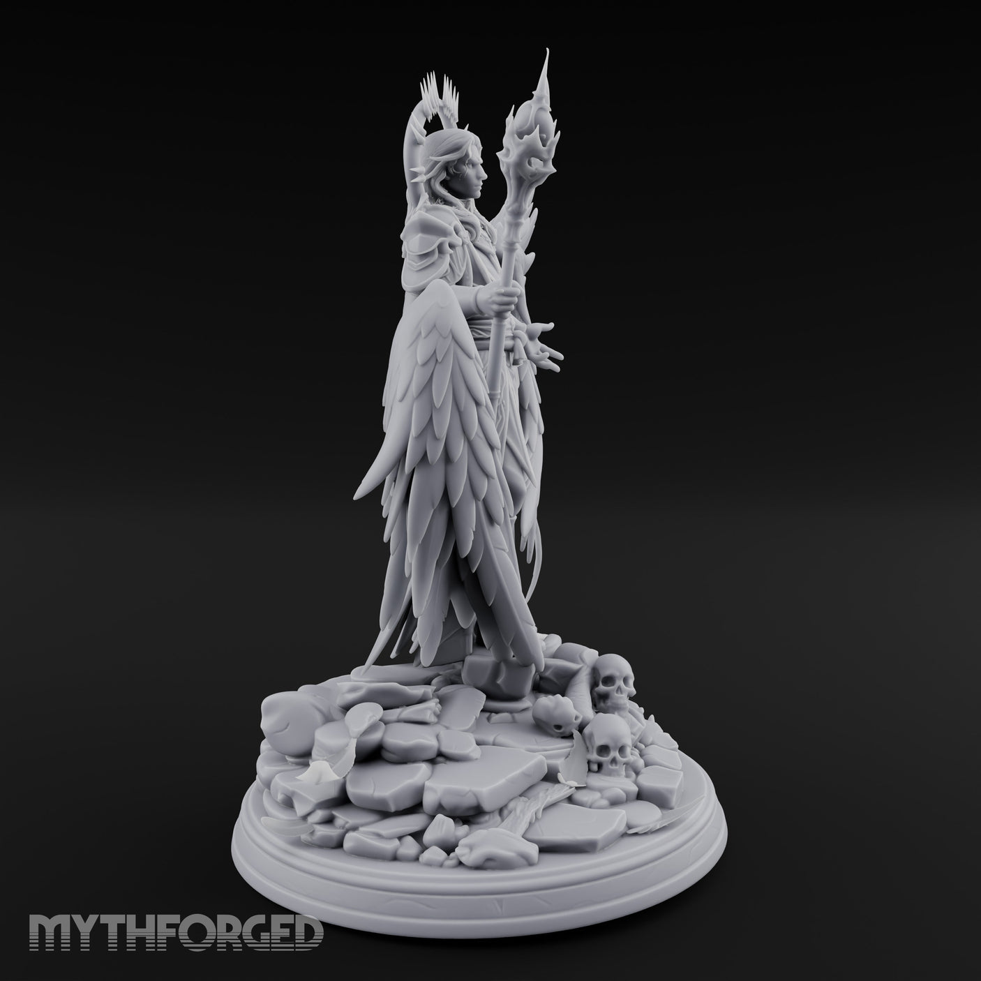 Staff Aloft Hand Outstretched Angel Sorcerer gallery 6