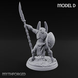 Staff And Shield Bearing Bulbous Automaton D Miniature for Dungeons and Dragons, Pathfinder or other TTRPGs