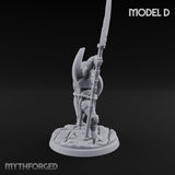 Staff And Shield Bearing Bulbous Automaton D Miniature for Dungeons and Dragons, Pathfinder or other TTRPGs