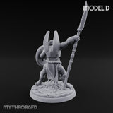 Staff And Shield Bearing Bulbous Automaton D Miniature for Dungeons and Dragons, Pathfinder or other TTRPGs