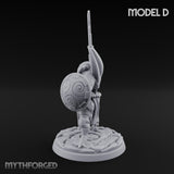 Staff And Shield Bearing Bulbous Automaton D Miniature for Dungeons and Dragons, Pathfinder or other TTRPGs
