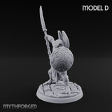 Staff And Shield Bearing Bulbous Automaton D Miniature for Dungeons and Dragons, Pathfinder or other TTRPGs