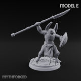 Staff And Shield Bearing Bulbous Automaton E Miniature for Dungeons and Dragons, Pathfinder or other TTRPGs