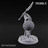 Staff And Shield Bearing Bulbous Automaton E Miniature for Dungeons and Dragons, Pathfinder or other TTRPGs