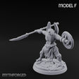 Staff And Shield Bearing Bulbous Automaton F Miniature for Dungeons and Dragons, Pathfinder or other TTRPGs