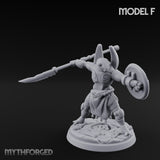 Staff And Shield Bearing Bulbous Automaton F Miniature for Dungeons and Dragons, Pathfinder or other TTRPGs