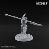 Staff And Shield Bearing Bulbous Automaton F Miniature for Dungeons and Dragons, Pathfinder or other TTRPGs