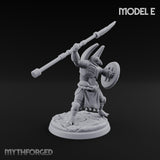 Staff And Shield Bearing Bulbous Automatons Miniature for Dungeons and Dragons, Pathfinder or other TTRPGs