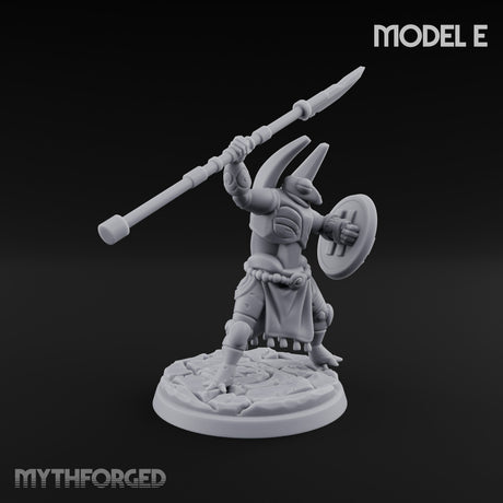 Staff And Shield Bearing Bulbous Automatons Miniature for Dungeons and Dragons, Pathfinder or other TTRPGs