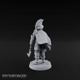 Staff And Sword Striking Human Sentinel Knight Model A Miniature for Dungeons and Dragons, Pathfinder or other TTRPGs