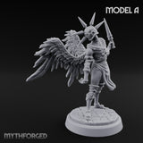 Staff Bearing Angel Priest A Miniature for Dungeons and Dragons, Pathfinder or other TTRPGs