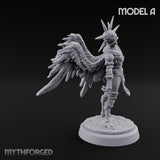Staff Bearing Angel Priest A Miniature for Dungeons and Dragons, Pathfinder or other TTRPGs