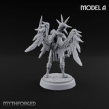 Staff Bearing Angel Priest A Miniature for Dungeons and Dragons, Pathfinder or other TTRPGs