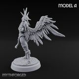 Staff Bearing Angel Priest A Miniature for Dungeons and Dragons, Pathfinder or other TTRPGs